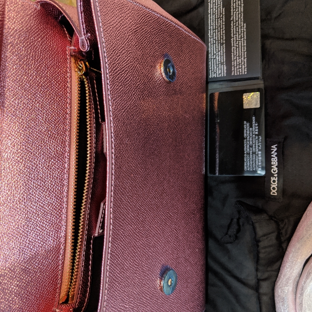 New Dolce & Gabbana Top Handle Leather Satchel - Picture 8 of 8